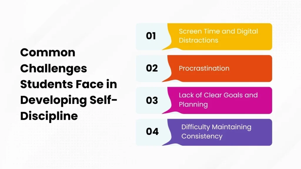 common challenges students face in developing self-discipline