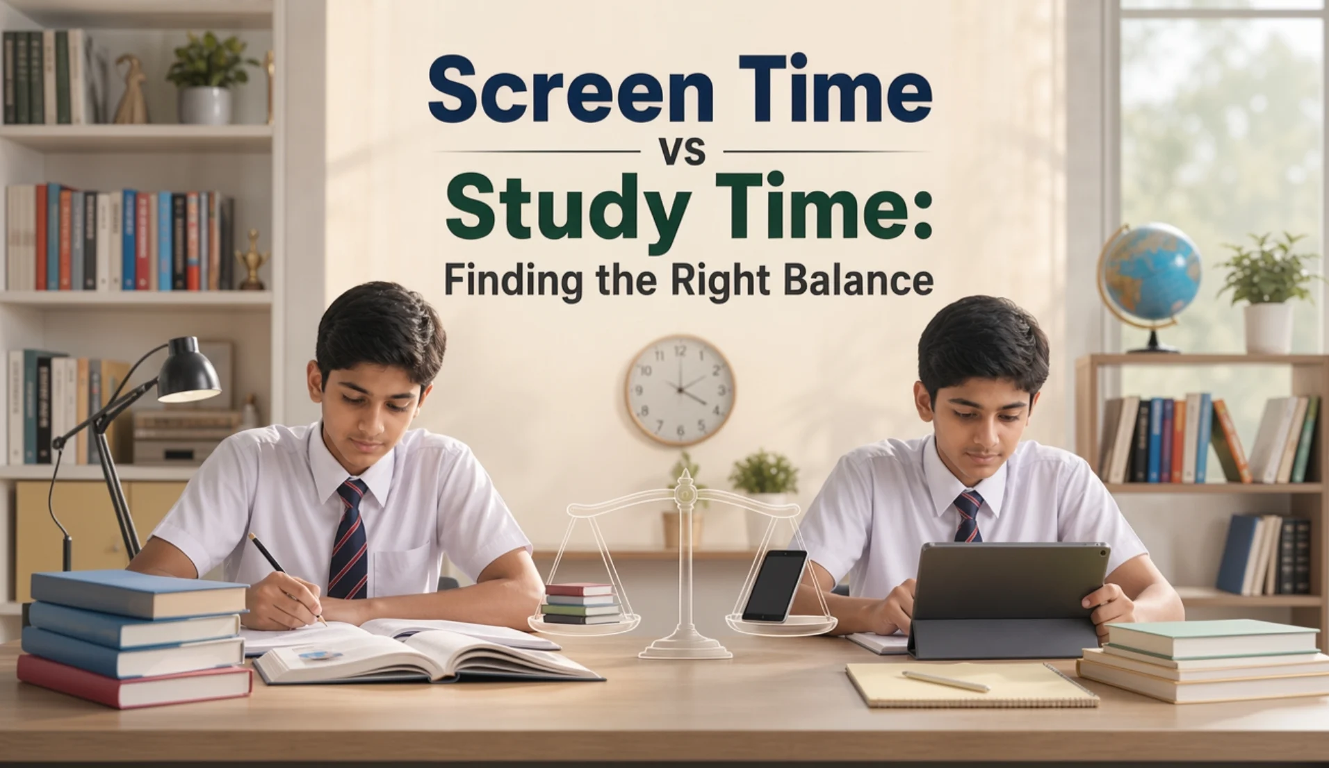screen time vs study time